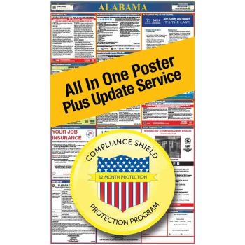 Alabama All In One Poster + 3 Year Replacement Poster