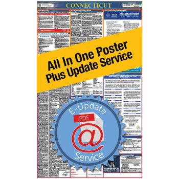 Connecticut All In One Poster + 1 Year E-Update Service