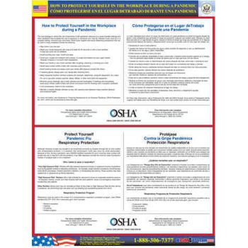 OSHA Pandemic Flu Protection Poster