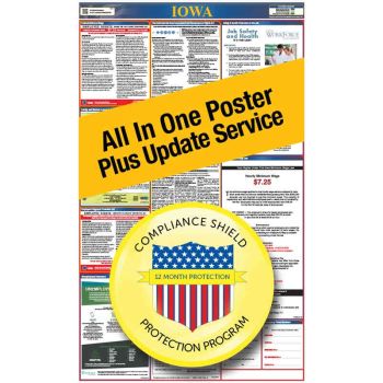 Iowa All In One Poster + 2 Year Replacement Poster