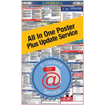 Louisiana All In One Poster + 2 Year E-Update Service
