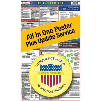 Puerto Rico All In One Poster + 3 Year Replacement Poster