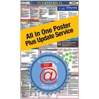 Puerto Rico All In One Poster + 3 Year E-Update Service