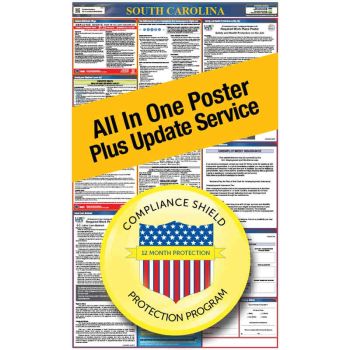 South Carolina All In One Poster + 3 Year Replacement Poster