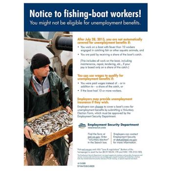 Washington Notice to Fishing-Boat Workers Poster