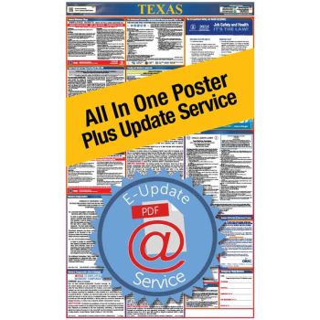 Texas All In One Poster + 3 Year E-Update Service